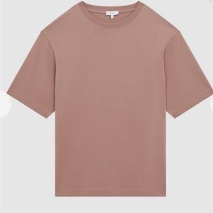 REISS Garment Dye Oversized T-Shirt Size M